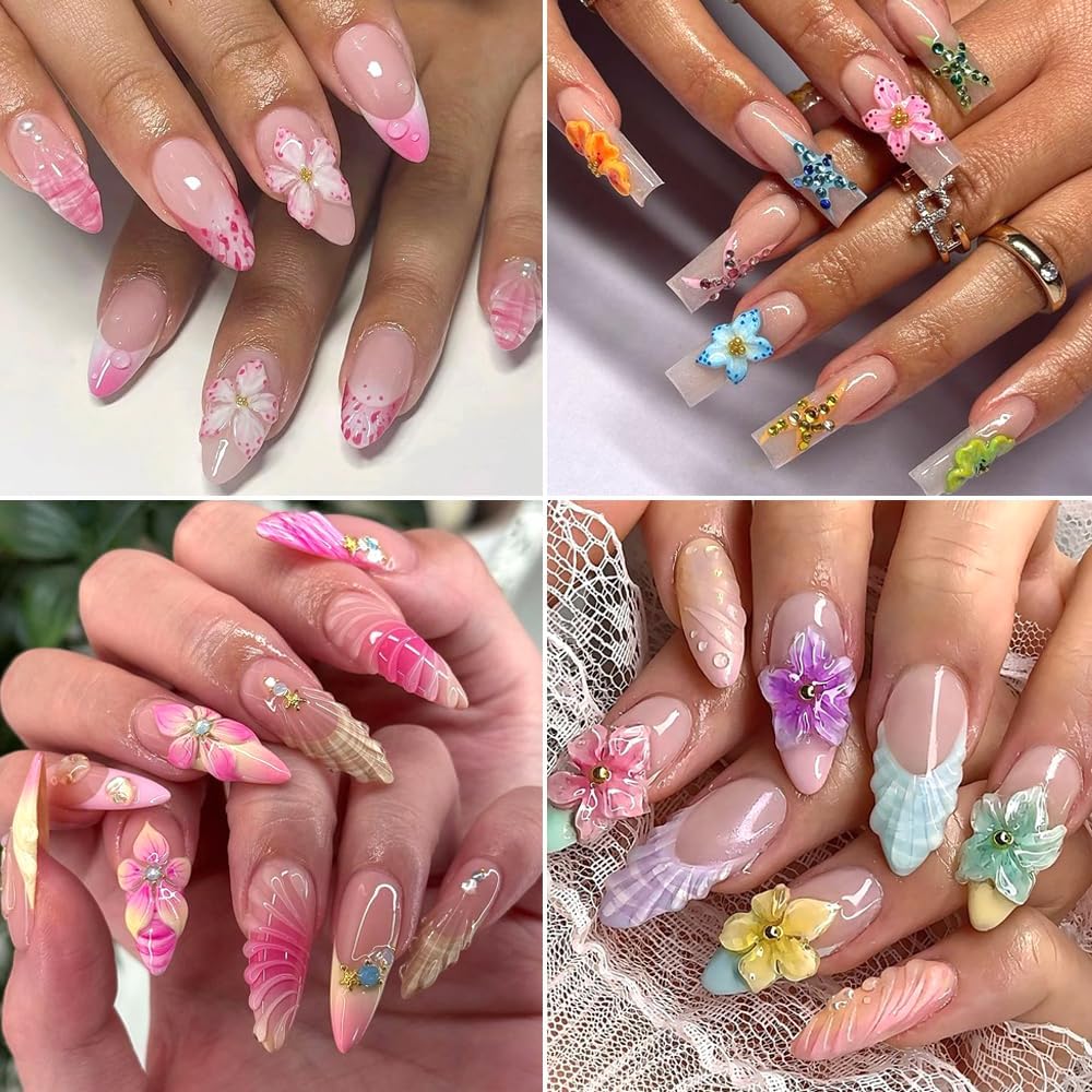 3D Flowers Nail Mold DIY Silic - Resin Art Templates Free review and price