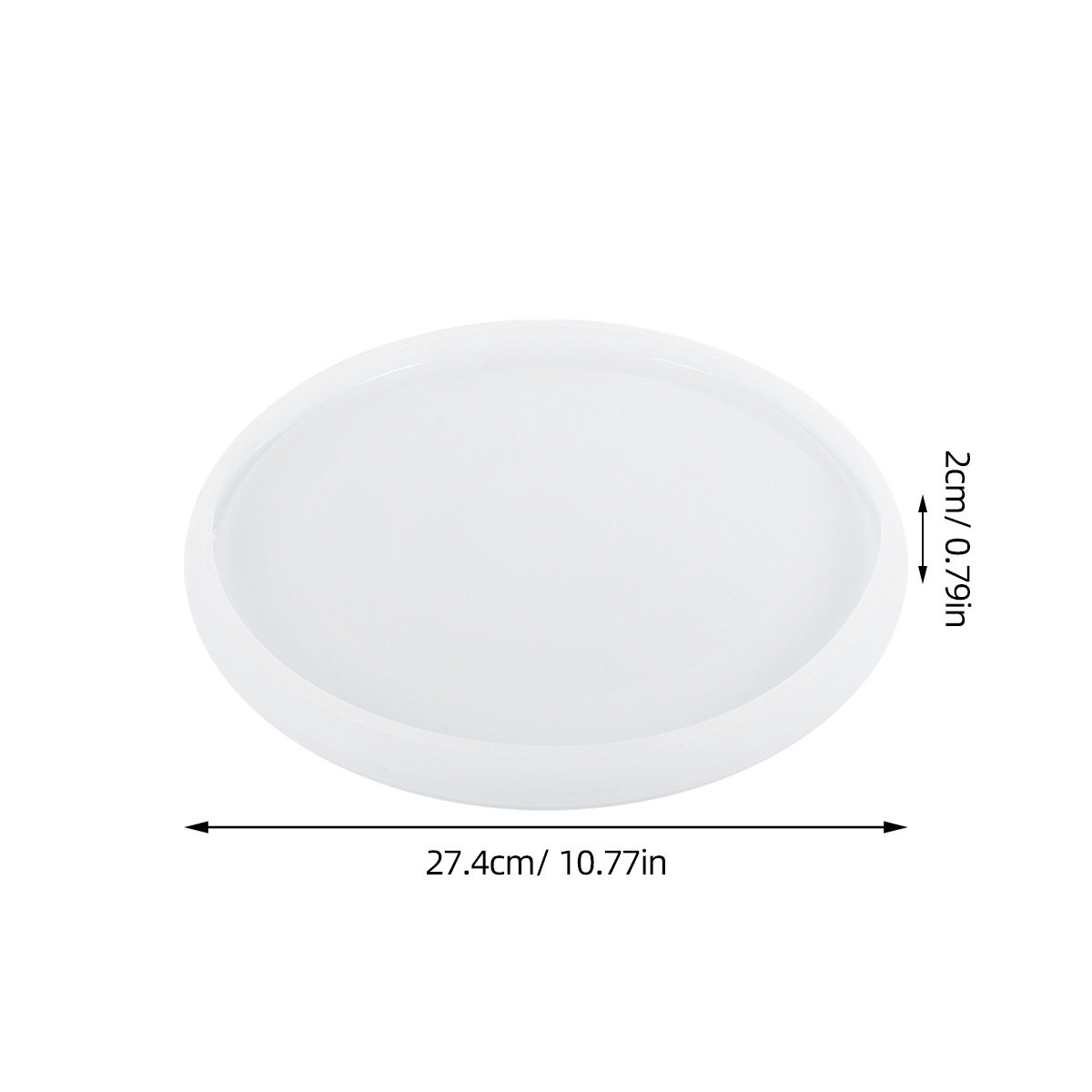 1Pcs Round Silicone Plate Mold - Resin Art Coasters review and price