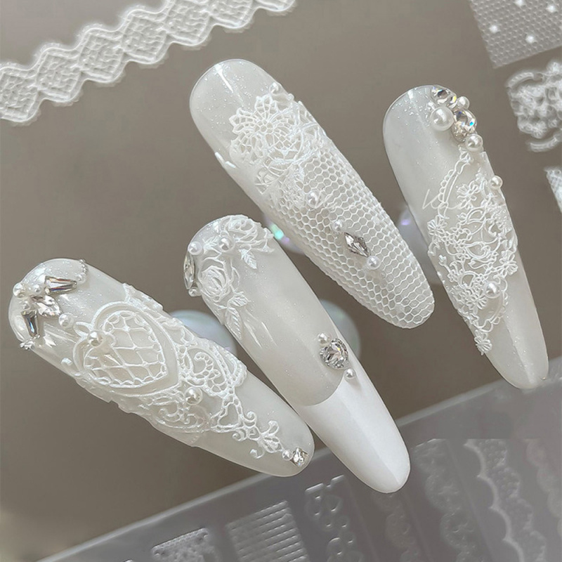 1pc Lace 3D Silicone Nail Mold - Resin Art Templates Free review and price