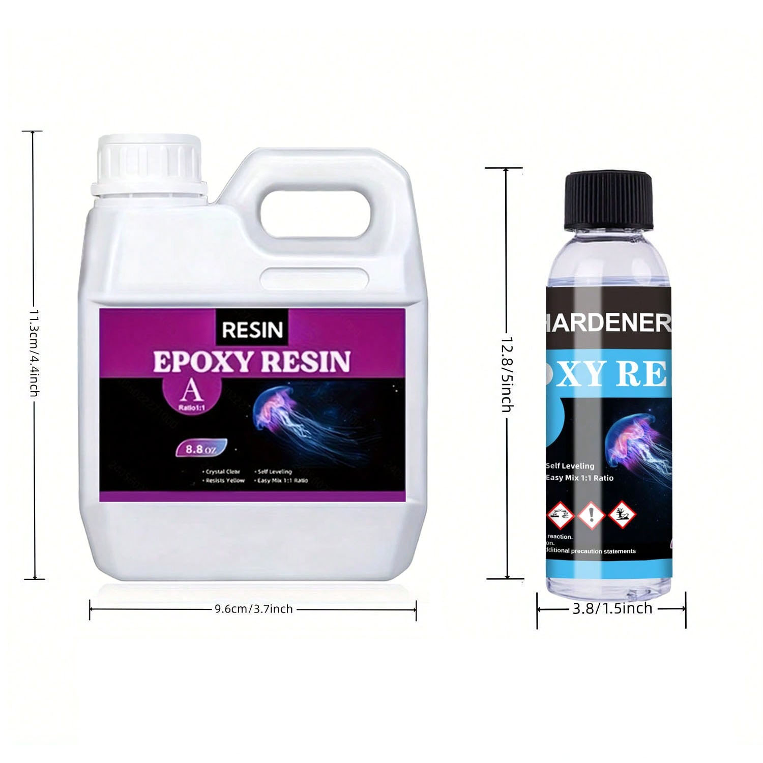 125ml/250ml Crystal Clear Cast - Resin Art Kit With Molds review and price