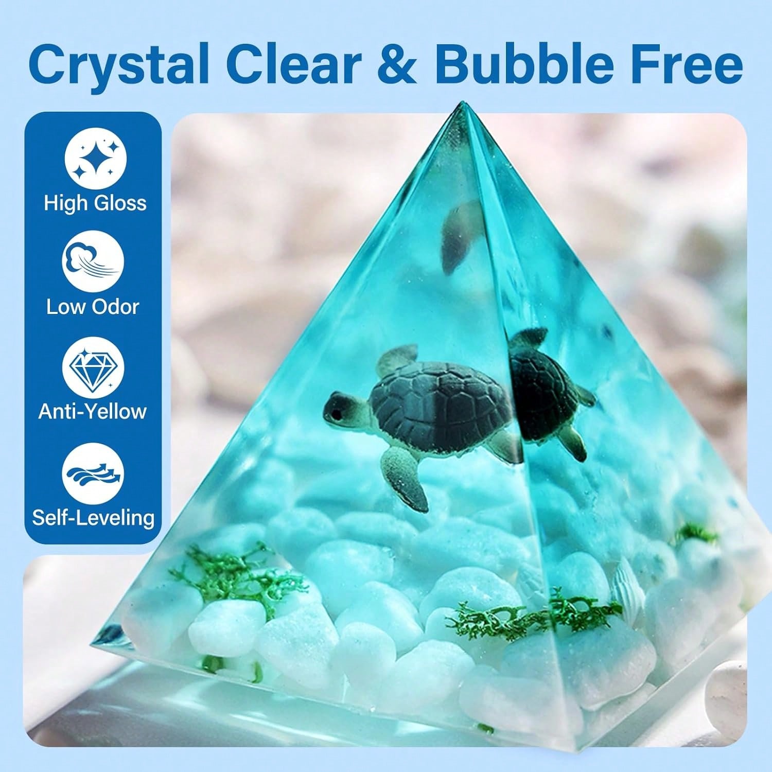 125ml/250ml Crystal Clear Cast - Resin Art Kit With Molds review and price