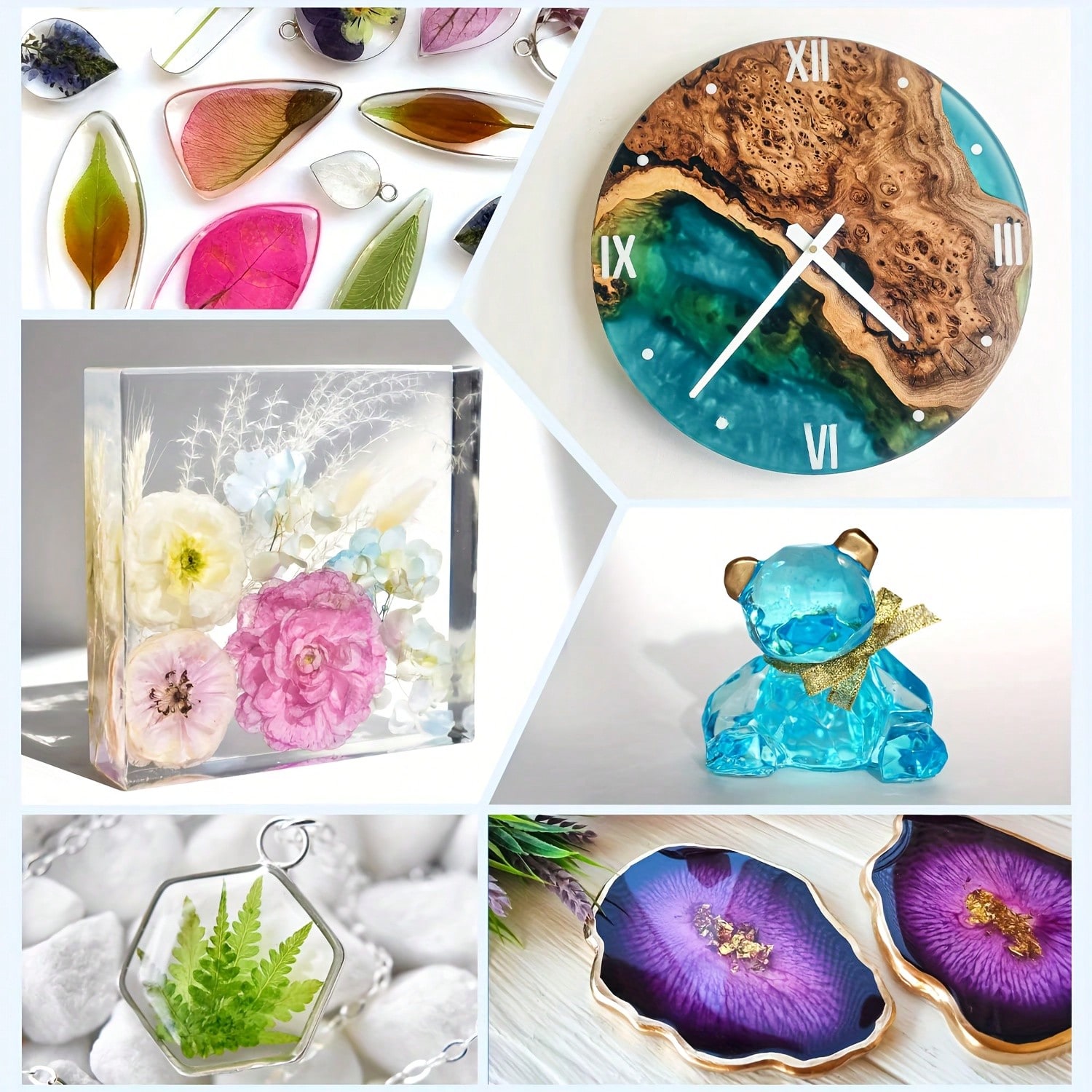 125ml/250ml Crystal Clear Cast - Resin Art Kit With Molds review and price