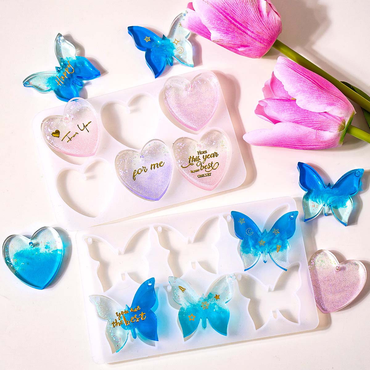 Six-hole with Holes Earring Si - Resin Art Kit With Molds review and price