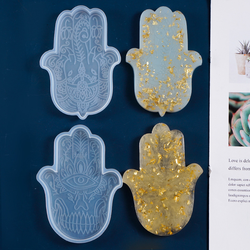 1 Pcs DIY Coaster Hand of Fati - Resin Art Coasters review and price