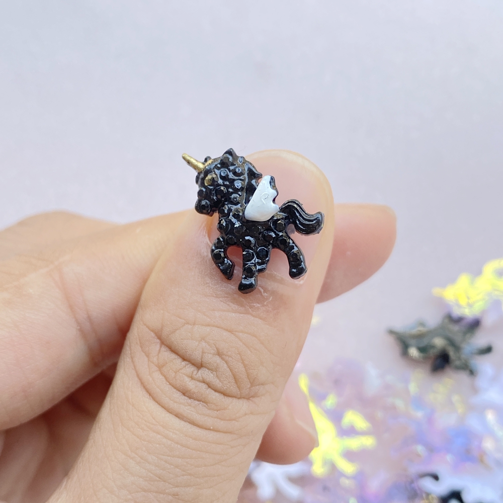 10Pcs Cute Mini Cartoon Unicor - Resin Art Design For Wedding review and price