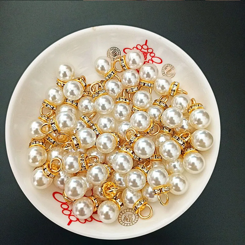 30Pcs Round Pearl Diamond Pend - Resin Art Design For Wedding review and price