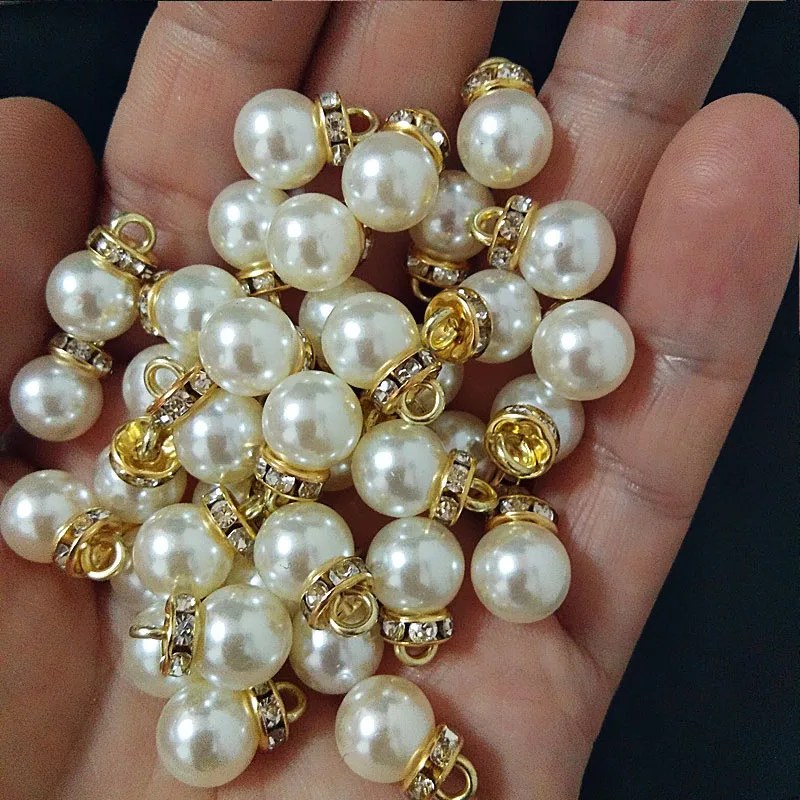 30Pcs Round Pearl Diamond Pend - Resin Art Design For Wedding review and price