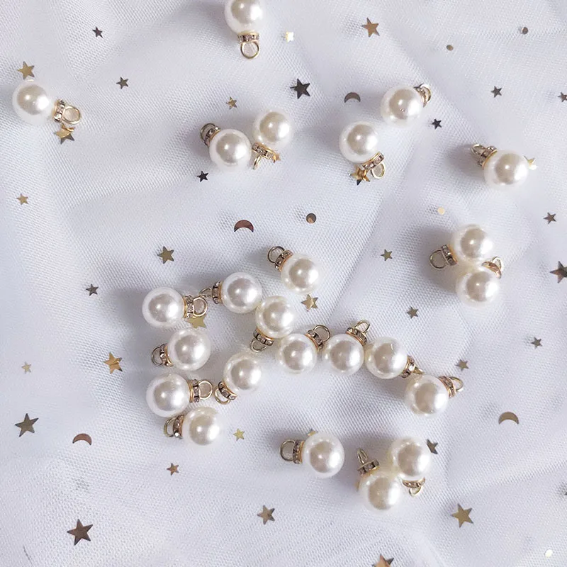 30Pcs Round Pearl Diamond Pend - Resin Art Design For Wedding review and price