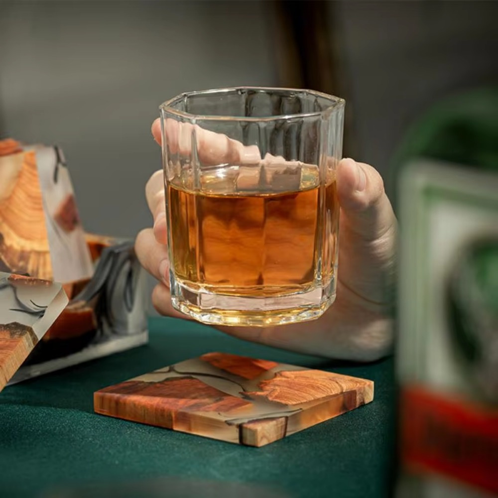 Wood Resin Coasters Square Cup - Resin Art Coasters review and price