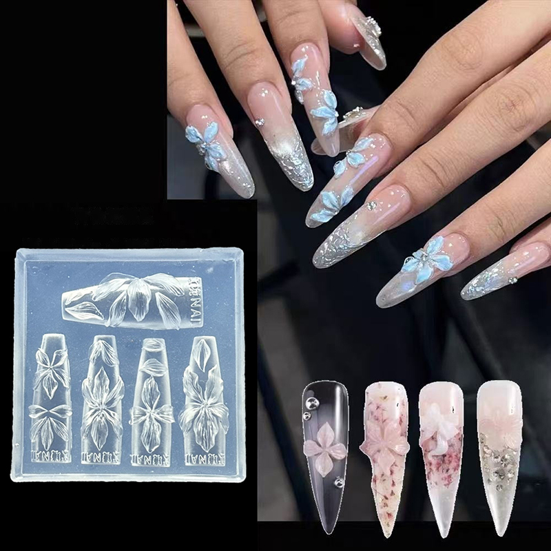 Z. 3D Flowers Nail Mold DIY Si - Resin Art Templates Free review and price