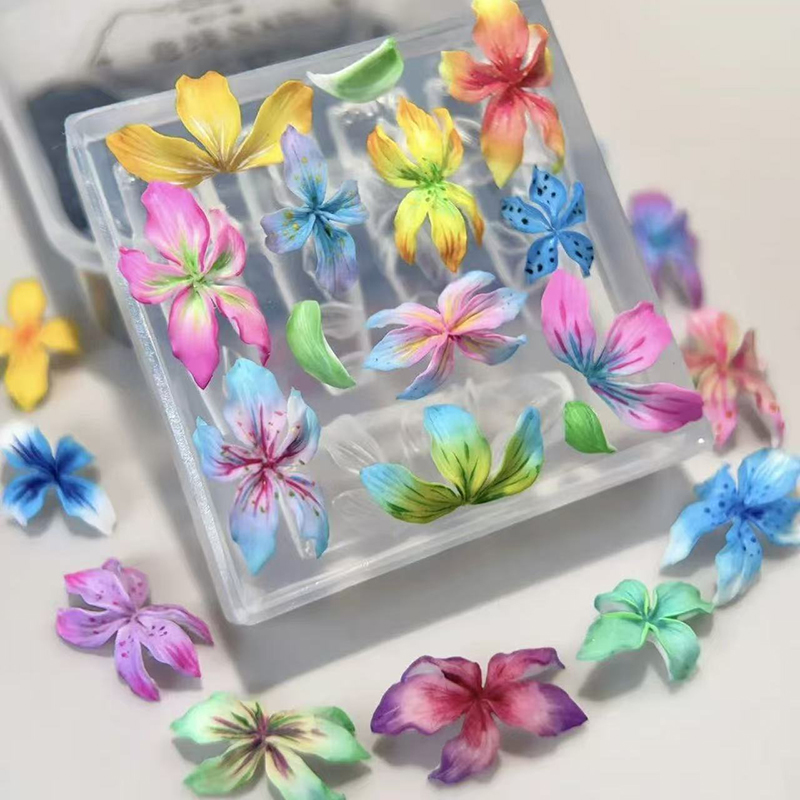 Z. 3D Flowers Nail Mold DIY Si - Resin Art Templates Free review and price