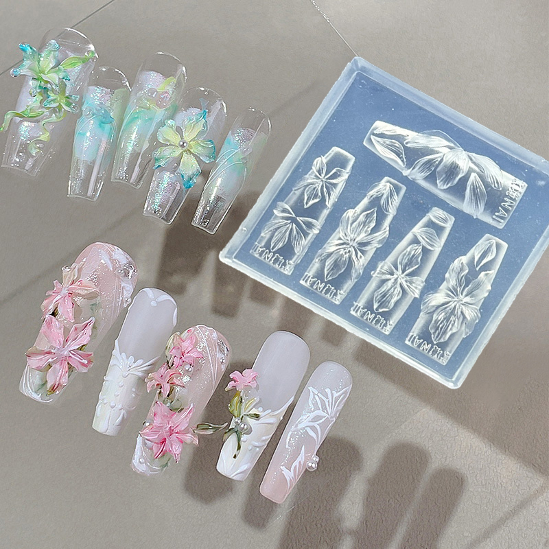Z. 3D Flowers Nail Mold DIY Si - Resin Art Templates Free review and price