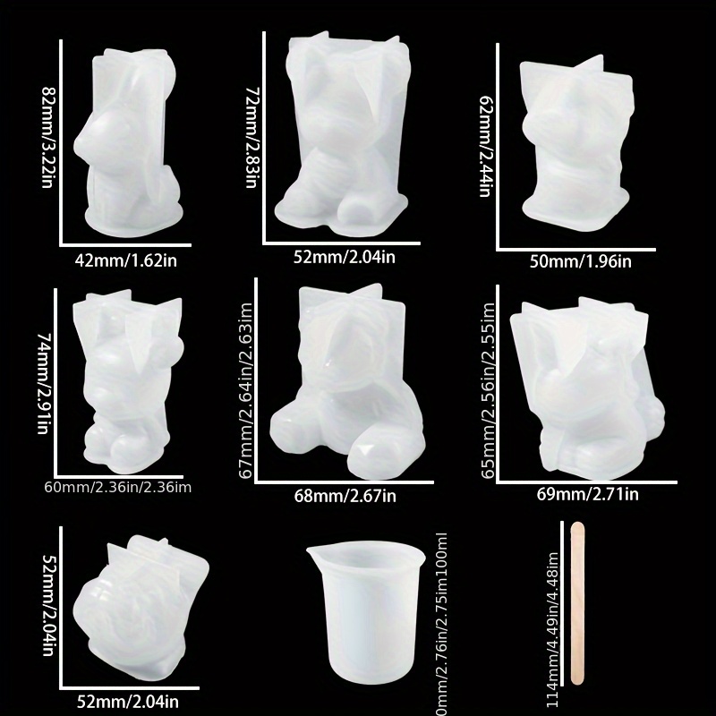 19pcs Resin-Made Mold Set, Sui - Resin Art Kit With Molds review and price