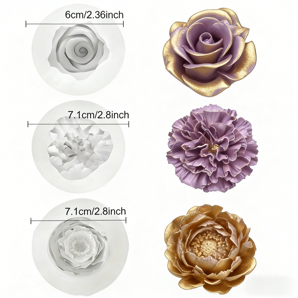 3-Piece Silicone Molds for Ros - Resin Art Design For Wedding review and price