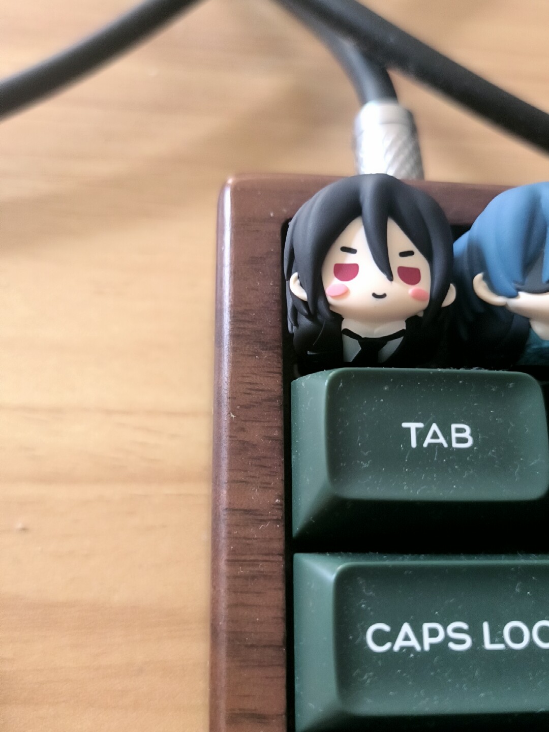 Kawaii Resin Keycap Anime Blac - Resin Art Toys review and price