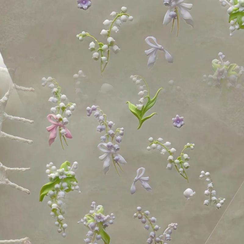 Flowers Series 3D Curved Nail  - Resin Art Templates Free review and price