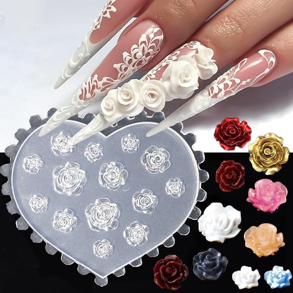 3D Flower Nail Molds Silicone  - Resin Art Templates Free review and price