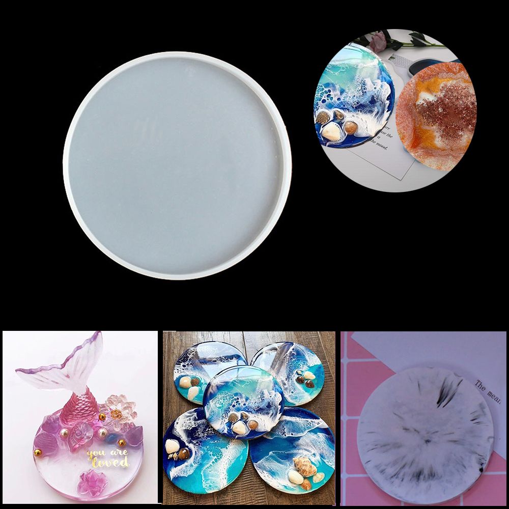 Transparent Fluid Arts Round C - Resin Art Coasters review and price