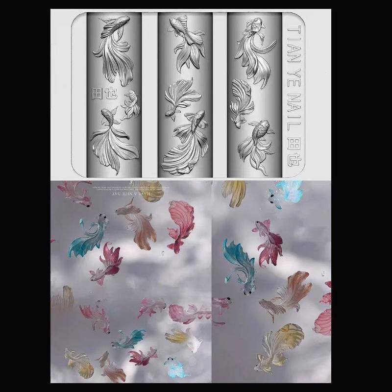 3D Soft Silicone Nail Ocean Me - Resin Art Templates Free review and price