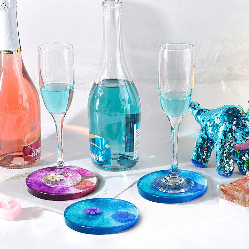 Round Square Coaster Silicone  - Resin Art Coasters review and price