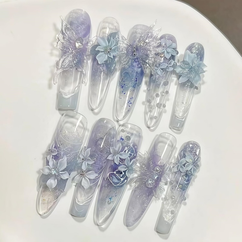 3D Butterfly Flower Gel Nail A - Resin Art Templates Free review and price