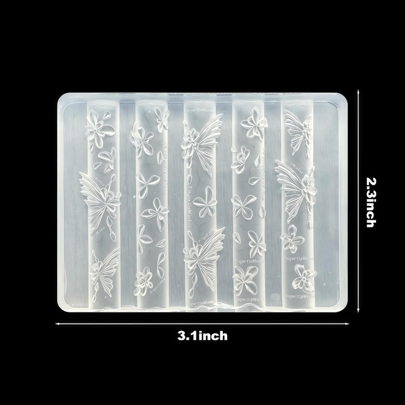 3D Butterfly Flower Gel Nail A - Resin Art Templates Free review and price