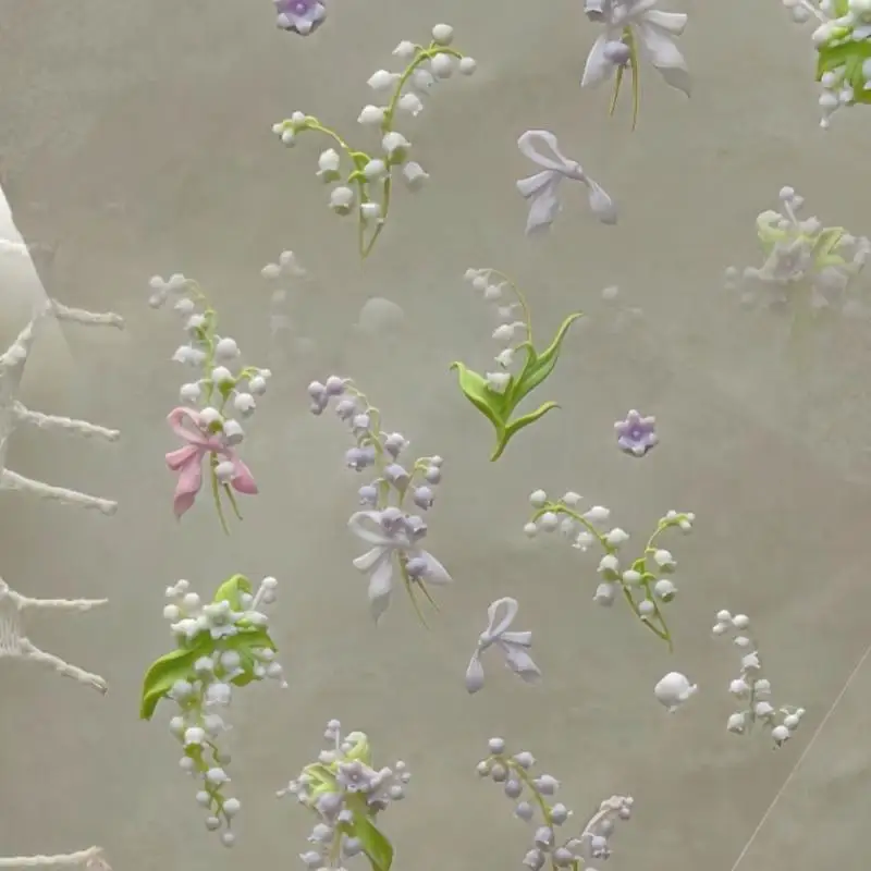 Flowers Series 3D Curved Nail  - Resin Art Templates Free review and price