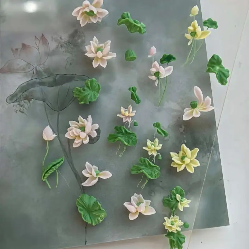 Flowers Series 3D Curved Nail  - Resin Art Templates Free review and price